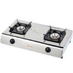 GAS COOKER 2 BURNER STAINLESS STEEL