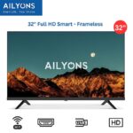 AILYONS LST3208W 32" Smart Android FHD Frameless TV - HDMI, (1YR WRTY)
