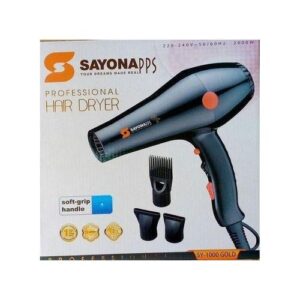 Sayona Professional HAIR BLOW DRIER 2000W HIGH QUALITY SOFT GRIP HANDLE