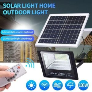 Solar Light Home Outdoor LED Dusk To Dawn 100W Solar Security Floodlight