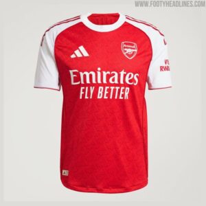 Jersey Collection Best Quality Arsenal 25/26 Home Shirt – Original Authentic Football Jersey (Unisex.M