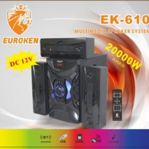 Euroken EK-610 3.1 CHANNEL HIGH QUALITY WOOFER SYSTEM WITH PMPO 20,000W