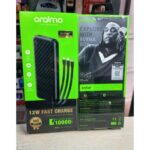 Oraimo 10000mAh 12W Slim And Portable Power Bank With 3 Attached Charging Cables.
