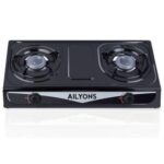 AILYONS Table Top Stainless Steel 2 Burner Gas Cooker