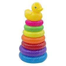 Small Rainbow Tower With Duck