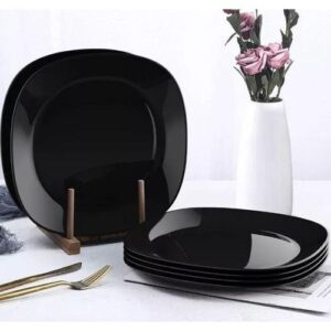 Sunda Ceramic Black Dinner Plates