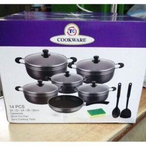 TC 14Pcs Heavy Non-Stick Cooking Pot Sufuria Set