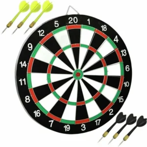 40cm Dart Board Game with 6 Arrowheads (3 for Each Team)