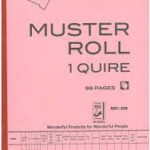 Muster Roll Book A5 1 Quire