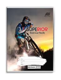 Superior Square Ruled Exercise Book 200 pages.