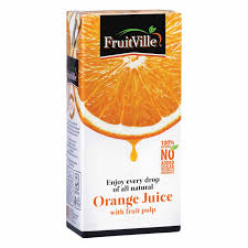 Fruit Ville Orange Juice Tetra Pack 1L