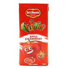 Del Monte Frutini Apple Strawberry Juice 250ML