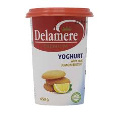 Delamere Lemon Biscuit Yoghurt 450G