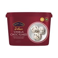 Dairyland Deluxe Vanilla Choc Flakes Ice Cream 500ML