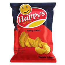 Happy Spicy Twist Potato Crisps 30G