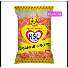 KSL Orange Drops Candy 500G