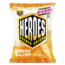 Tropical Heat Heroes Classic Salted Potato Crips 40G