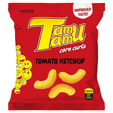 Tamu Tamu Tomato Ketchup Corn Curls 15G