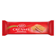 Tiffany Creams Strawberry Biscuit 80G