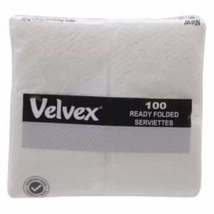 Velvex Ready Folded Serviettes 100PCS