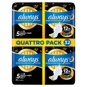 Always Ultra Quattro Pack Secure Night 32S