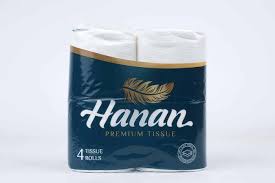Hanan Premium Tissue Rolls 4 Pack