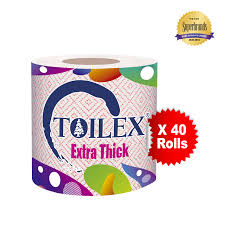 Toilex Printed Tissue Single Roll