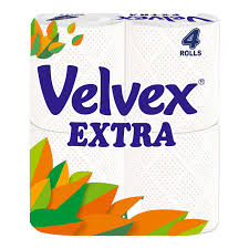 Velvex Extra Tissue 4 Rolls