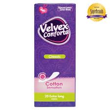 Velvex Conforta Classic Panty Liners 20 Extra Long