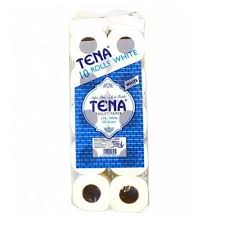 Tena White Tissue 10 Rolls