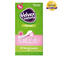 Velvex Conforta Classic Panty Liners 22 Normal Pocket