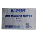Kasuku 100 Record Cards Ruled