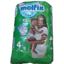 Molfix Baby Pants Large NO. 4 (9-15KG) 8S