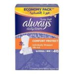 Always Normal Comfort Daily Liners 40S