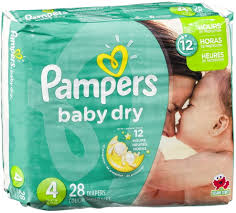 Pampers Baby Dry Diapers Size 4 28S