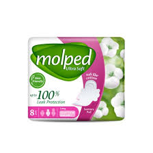 Molped Ultra Soft Extra Long Sanitary Pads 8S