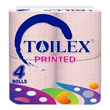 Toilex Printed Tissue 4 Rolls