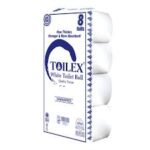 Toilex White Tissue 8 Rolls