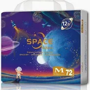 Softcare Space Baby Diapers Medium 72PCS