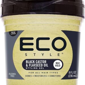 Eco Black Castor & Flaxed Seed Gel 236ML