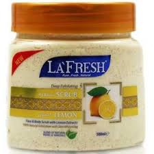 LA Fresh Exfoliating Lemon Body & Face Scrub 500ML
