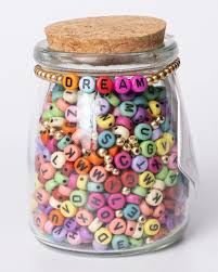 Letter Beads Medium Jar