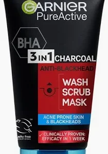 Garnier Skin Active Charcoal 3~in~1 Wash Scrub & Mask 150ML