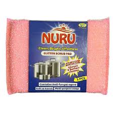 Nuru Glitter Scrub Pad 3PCS