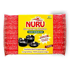 Nuru Shiny Scrub Pad 3PCS