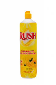 Rush Fizzy Lemon Dishwashing Liquid 750ML