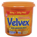 Velvex Orange Dishwashing Paste 800G+200G