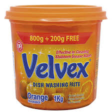 Velvex Orange Dishwashing Paste 800G+200G