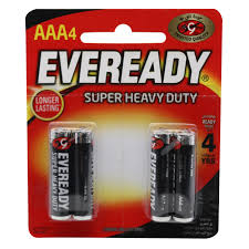 Eveready Super Heavy Duty Black AAA 2 Pair