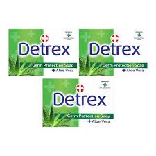 Detrex Aloe Vera Bathing Soap Value Pack 3*100G